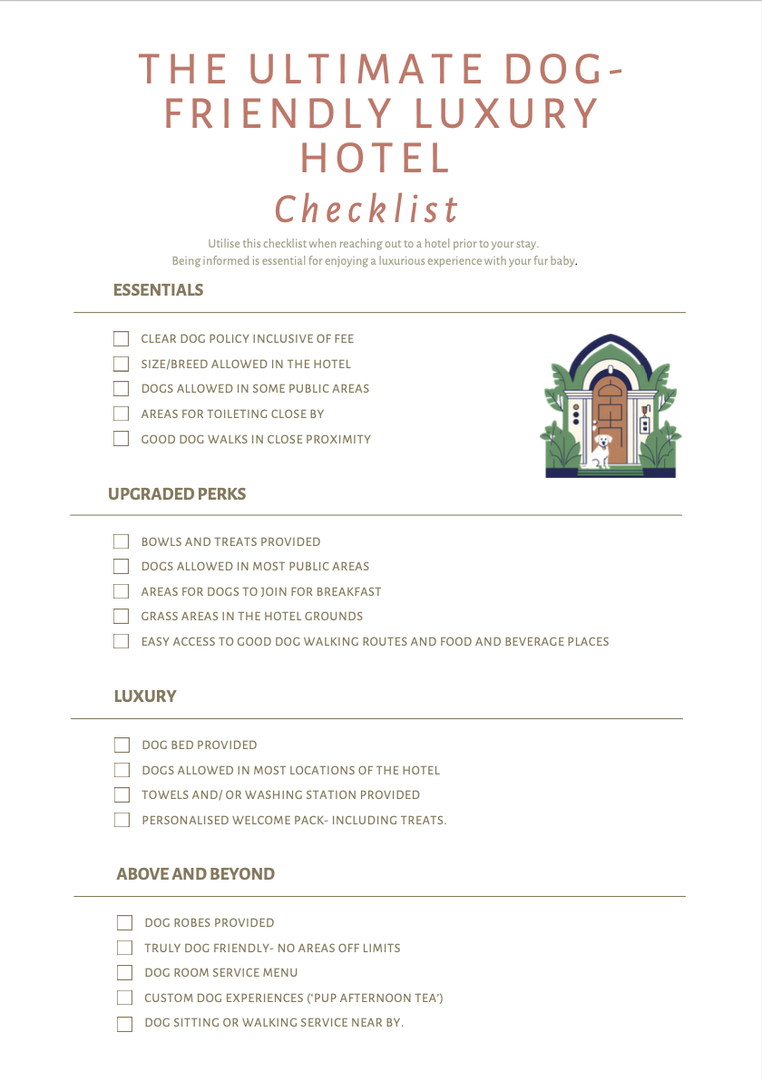 Hotel Checklist Guide